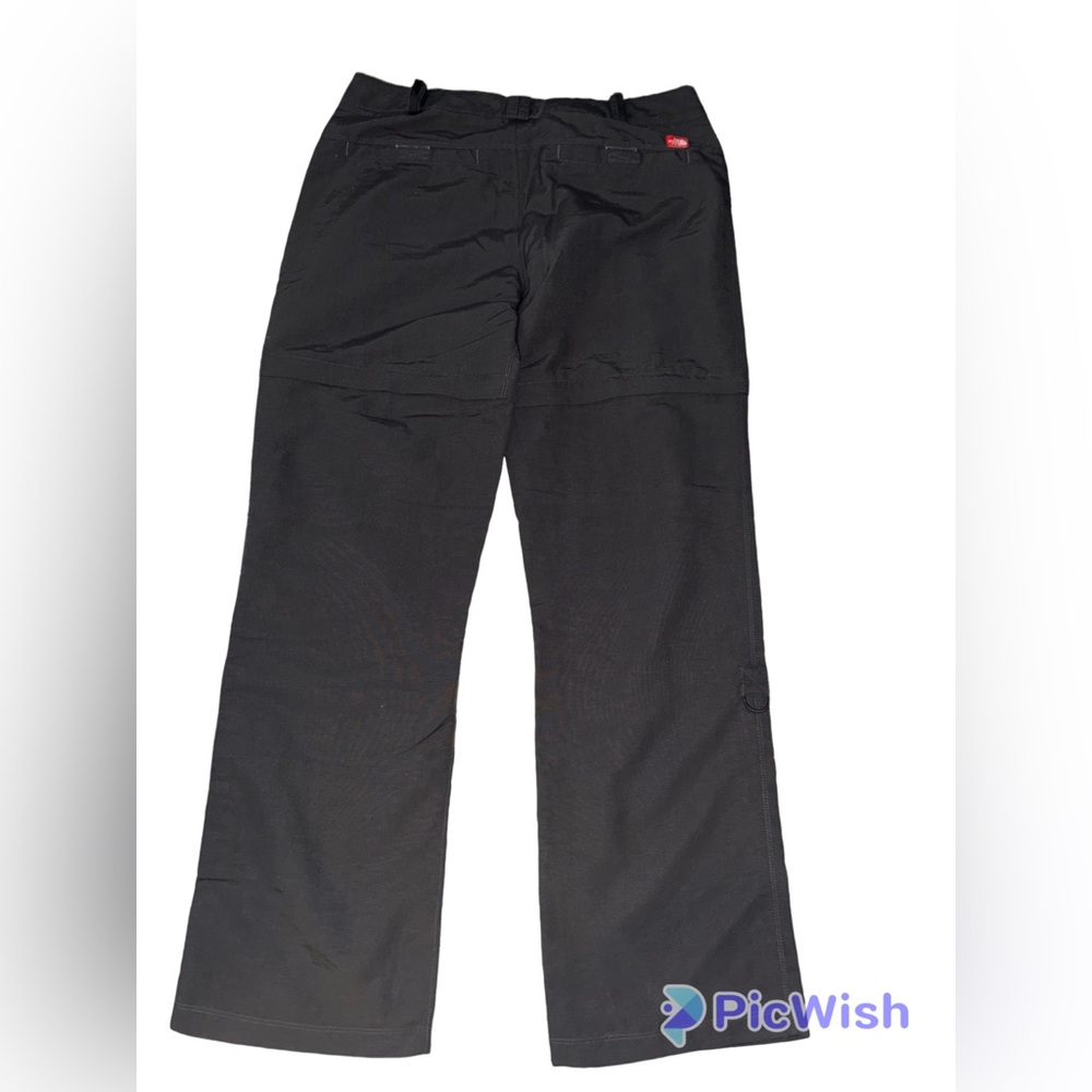 North Face women’s Convertible Pants Shorts Zip Off Hiking Walk Size 12 Gray - Picture 4 of 10